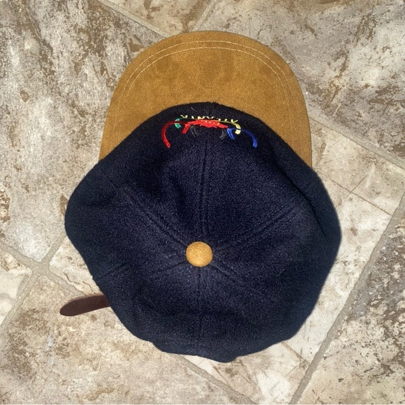 Vintage Atlanta 1996 Olympic Suede Hat unisex no official branding leather strap - Picture 13 of 14